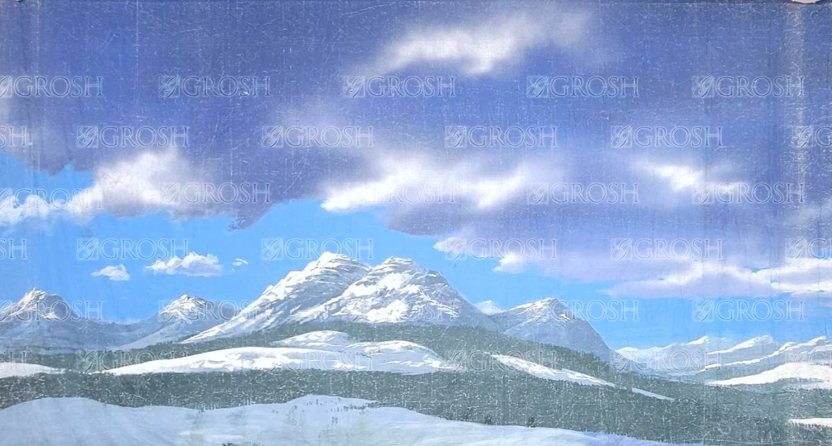 Mountain Snow Landscape Backdrop