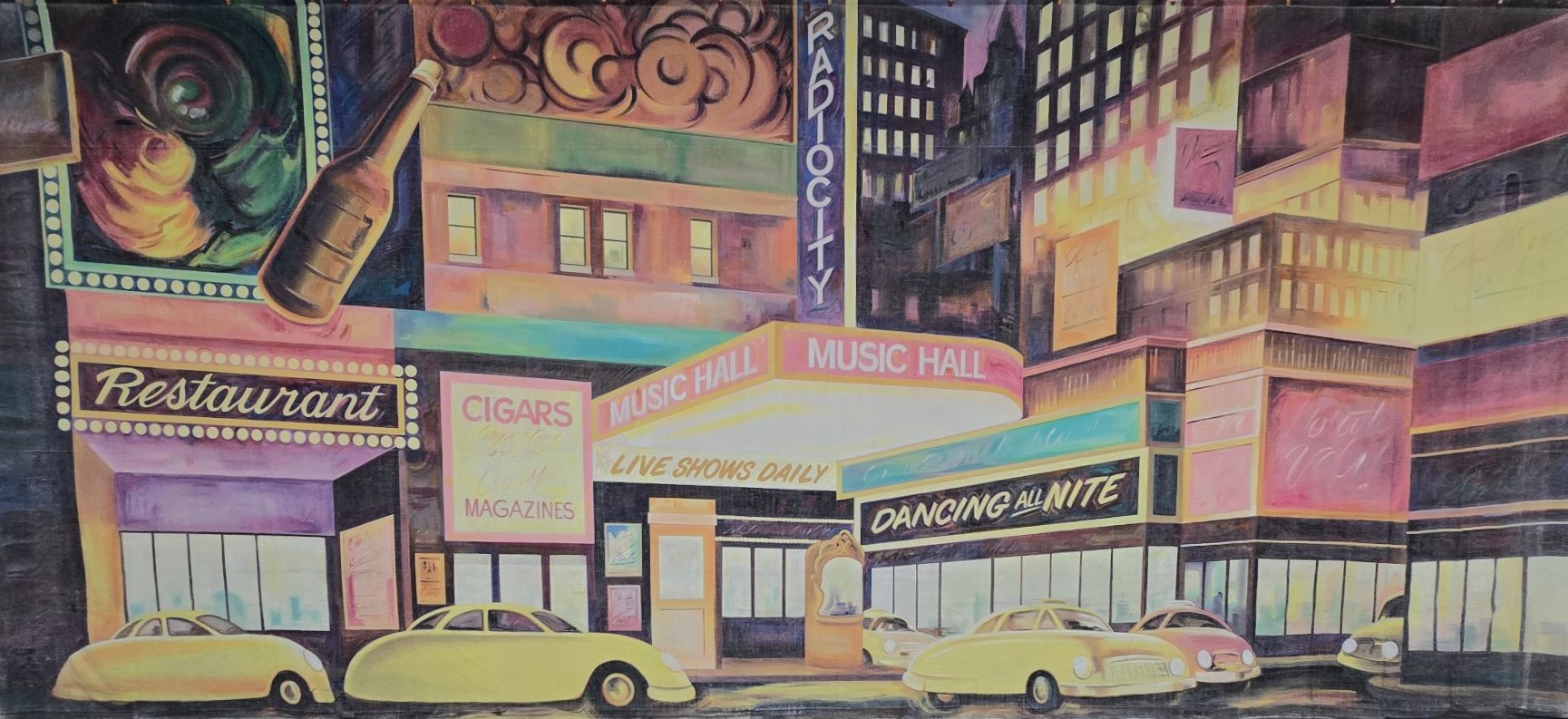 Nighttime Broadway Backdrop