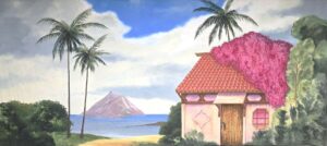 Tropical House Backdrop