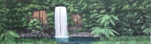 Tropical Waterfall Backdrop