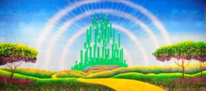 Sparkling Emerald City Backdrop
