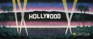 Hollywood Hills & City Lights Backdrop