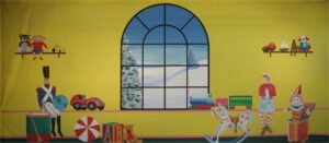 Yellow Toyshop Backdrop