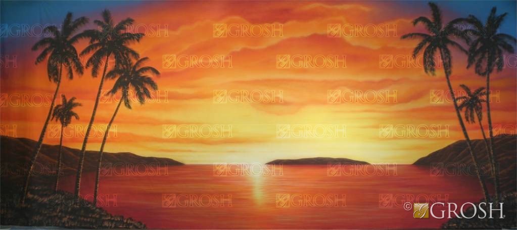 Orange Tropical Sunset