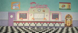 Peggy Sue 50’s Diner Backdrop