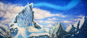 Ice Castle Exterior Backdrop