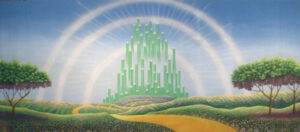 Sparkling Emerald City Backdrop