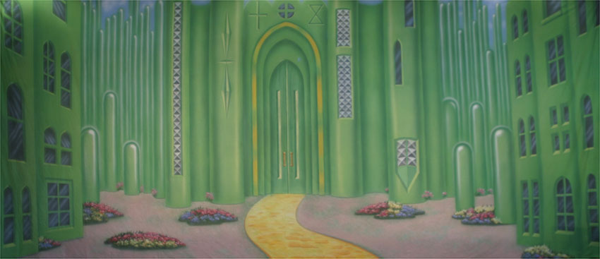 Emerald City Grand Entrance Backdrop