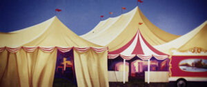 Daytime Circus Tents Backdrop