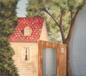 Farmhouse Tab with Cut Door Backdrop