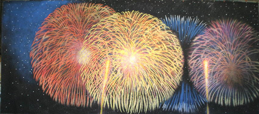 Fireworks Backdrop