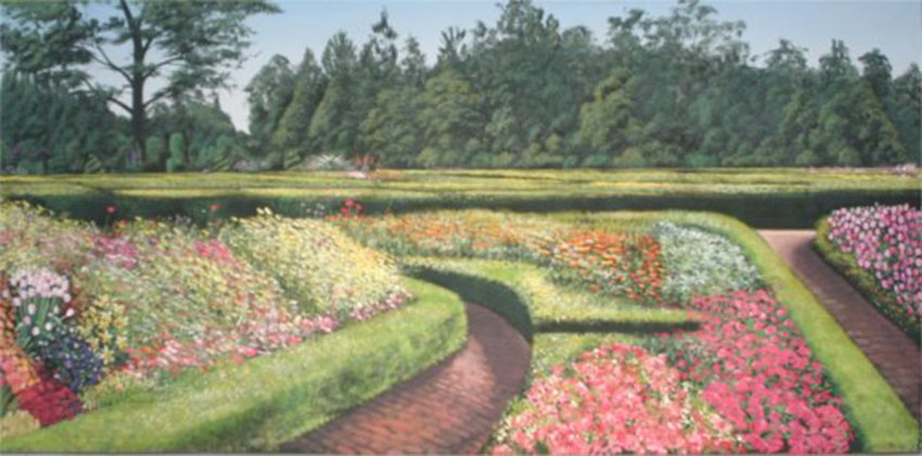 Flower Garden backdrop S3079