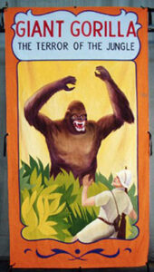 Giant Gorilla Circus Banner Backdrop