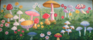 Giant Mushrooms Backdrop