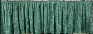 Green Super Vel Border Backdrop