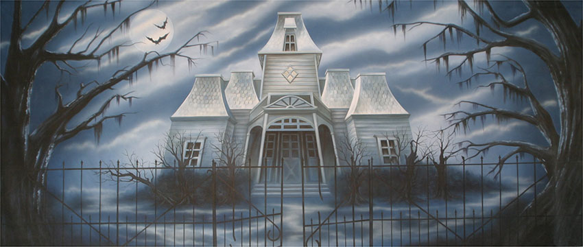 Haunted House Backdrop