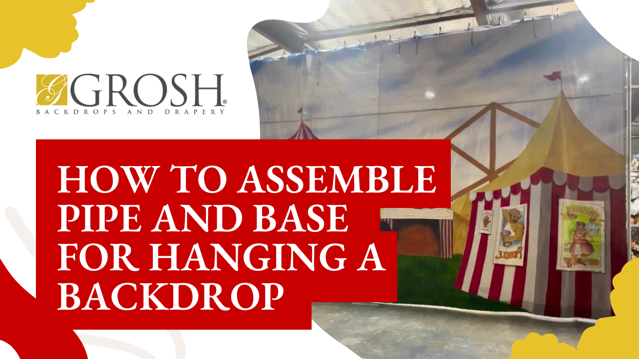 How to Assemble Pipe and Base for Hanging a Backdrop