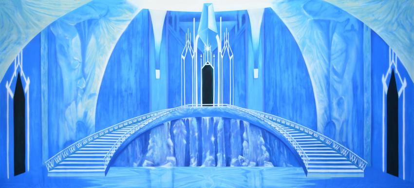 Ice Castle Interior Backdrop