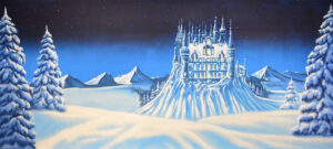 Frozen Ice Castle Backdrop