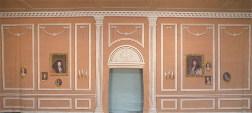 Interior with Cut Door Opening Backdrop