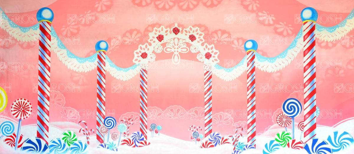 Lace Candyland backdrop ES8094