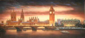 Sunset London Skyline Backdrop