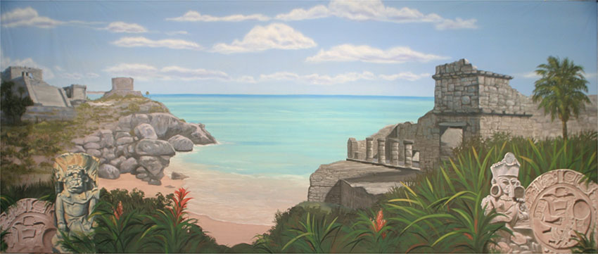 Mayan Ruins Backdrop