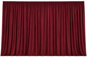 Burgundy Duvetyne Drape Backdrop