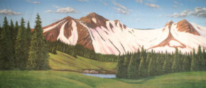 Green Mountain Landscape Backdrop