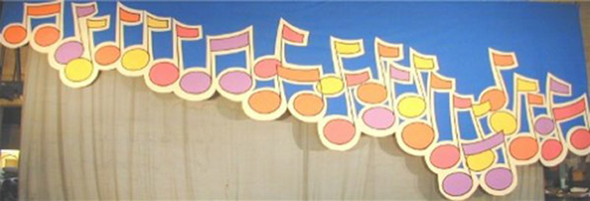 Music Note Tab Backdrop