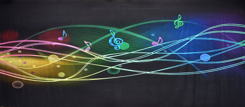 Musical Abstract Backdrop