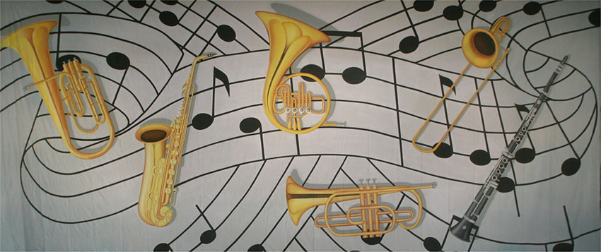 Musical Instruments Backdrop