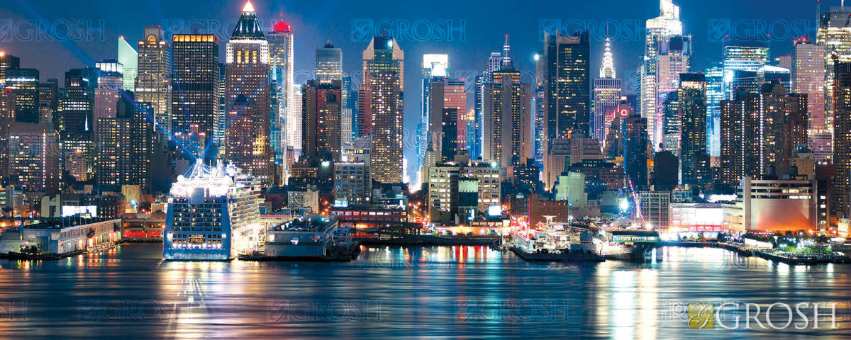 New York Skyline Pop-Up Drop Backdrop