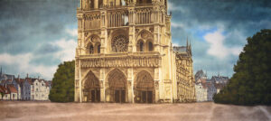 Notre Dame Backdrop