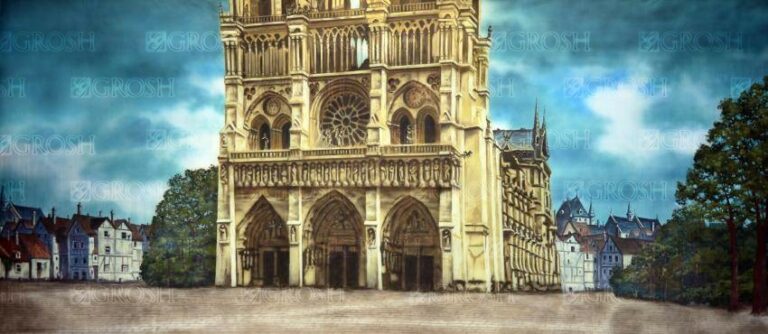 Notre Dame backdrop ES7871 2