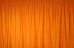 Orange Antique Satin Drape Backdrop