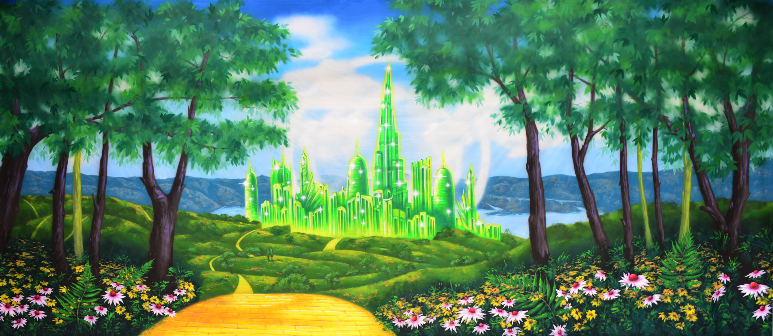 Oz Emerald City backdrop ES8134