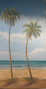 Tropical Beach Leg (SR) Backdrop