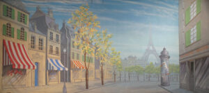 Paris Street Backdrop