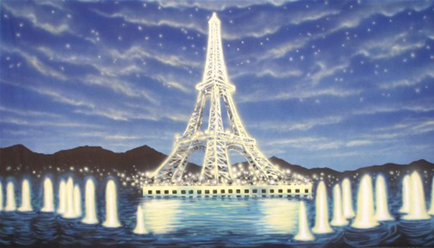 Paris Eiffel Tower Backdrop