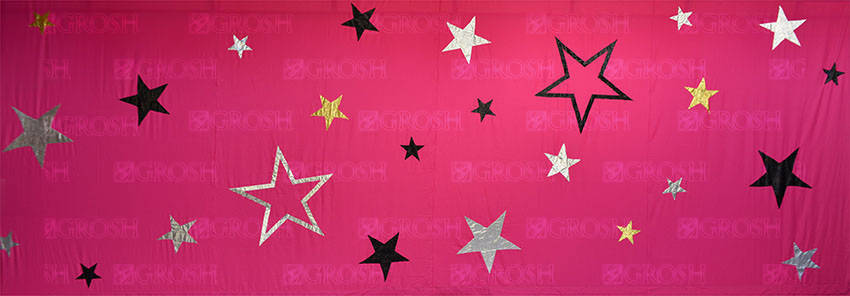 Pink Star Applique