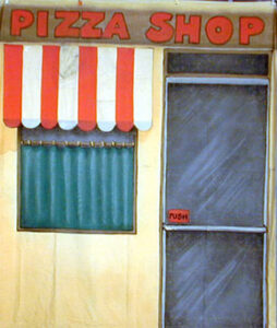 Pizza Parlor Exterior Backdrop