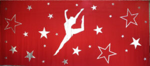 Red Star Dancer Backdrop