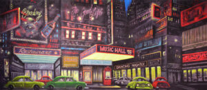 Nighttime Broadway Backdrop