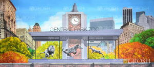 Central Park Zoo Backdrop