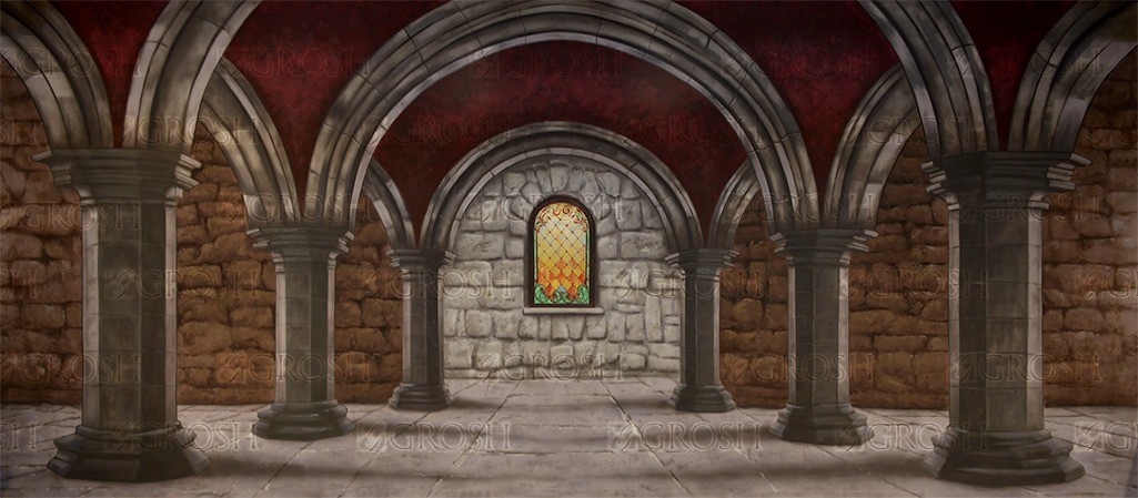 Resize Dark Castle Interior backdrop ES8255 1