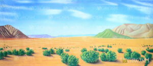 Dry Desert Landscape Backdrop