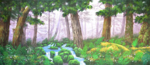 River Creek Forest Panel 1 Backdrop
