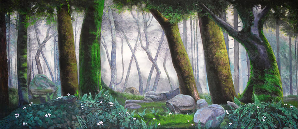 Wildwood Forest Panel 3 Backdrop