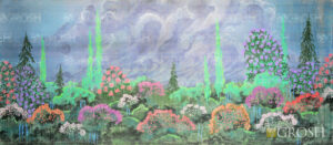 Watercolor Garden Backdrop